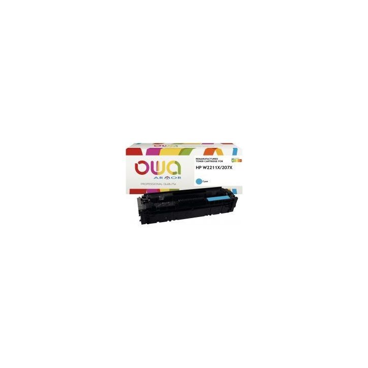 OWA cartouche laser cyan Haute capacité remanufacturée compatible HP 207X (W2211X) 207X K18892OW OWA ARMOR