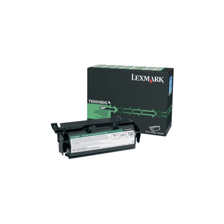 Lexmark T650H80G toner laser noir haute capacité authentique LXSPLT650H80G LEXMARK