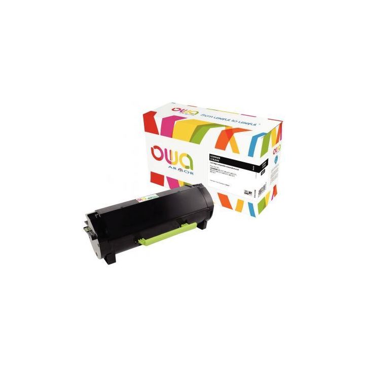 Toner laser compatible à la marque Lexmark 51B2000 noir K18133OW OWA