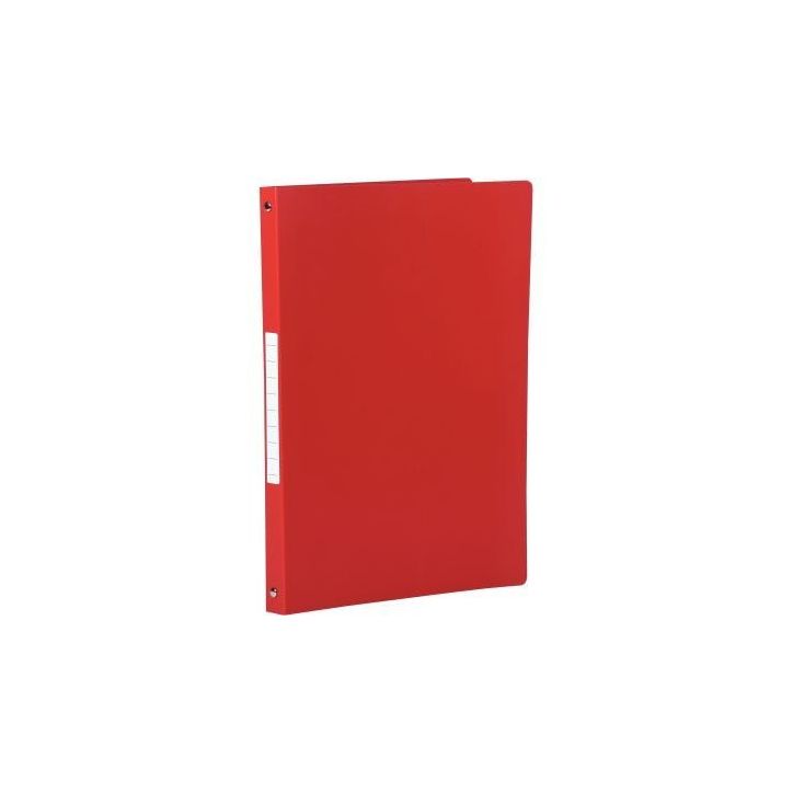 Classeur en polypropylène souple 5/10ème, 4 anneaux ronds diamètre 16 mm, pour format A4, rouge 1400904 ROU