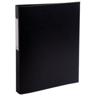 Achetez Classeur rembordé en polypropylène 4 anneaux ronds diamètre 25 mm coloris noir 51381E EXA..