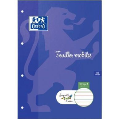 Achetez Étui de 50 feuillets mobiles perforés DYS, format A4 interligne 3 mm 400185645 SERPODILE p..