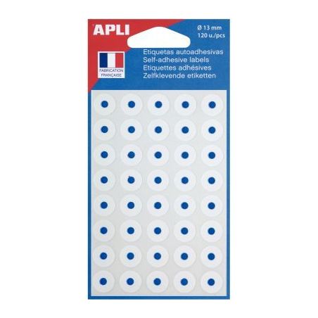 Achetez Pochette de 120 oeillets Ø12,5 mm non évidé coloris blanc 011336 APLI pas cher sur Ma Ren..