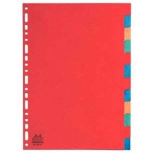 Achetez Jeu de 12 intercalaires à  touches neutres en carte recyclée 220g format A4 2012E EXACOMP..