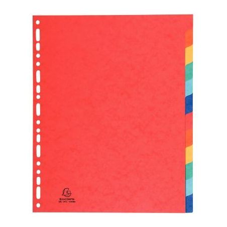 Achetez Jeu de 12 intercalaires en carte lustrée 400g, format A4+ 2612E EXACOMPTA pas cher sur Ma R..