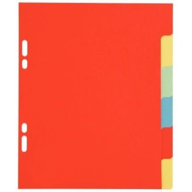 Achetez Jeu de 6 intercalaires à  touches neutres 17x22 cm carte lustrée 225 g couleurs assorties..