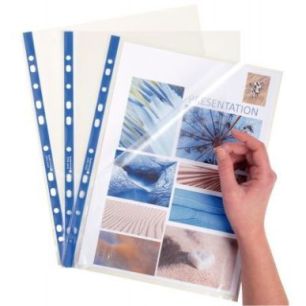 Achetez Boite de 100 pochettes perforées STOP DOC en polypropylène 6/100ème aspect lisse format A..