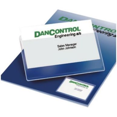 Achetez Blister de 10 pochettes adhésives transparentes pour cartes de visite format 60x105 mm 1011..