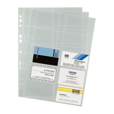 Achetez Paquet de 10 pochettes perforées pour reliure cartes de visite Visifix 2389-19 DURABLE pas ..