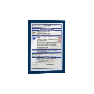 Achetez Sac de 2 cadres d'affichage A4 adhésif repositionnable avec contour magnétique bleu 4872-0..