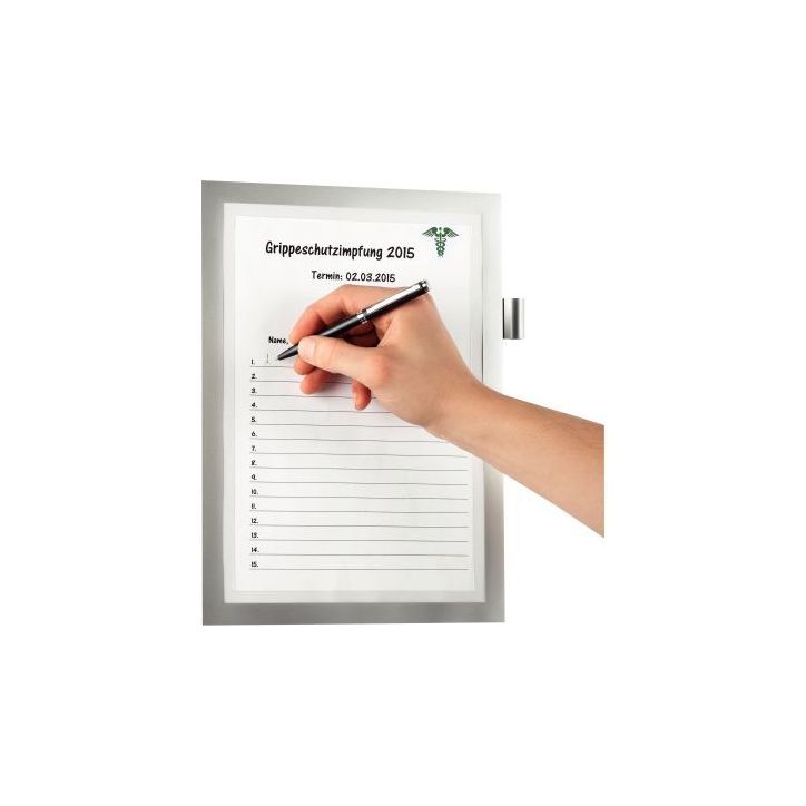 Pochette cadre d'affichage adhésif A4 (21x29,7cm) argent 4993-23 DURABLE