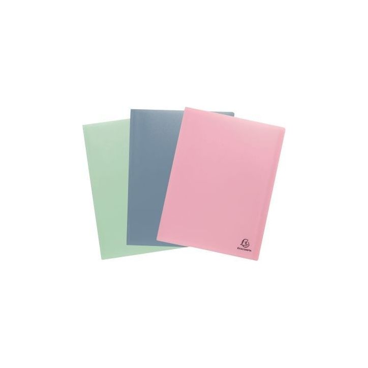 Protège-documents 100 vues en polypropylène recyclé AUTENTIK, coloris assortis 88539E AUTENTIK EXACOMPTA