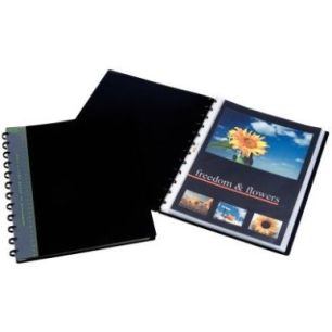 Achetez Protège-documents 60 vues ADOC BIND-EX, couverture en polypropylène rigide 8/10ème, noir ..