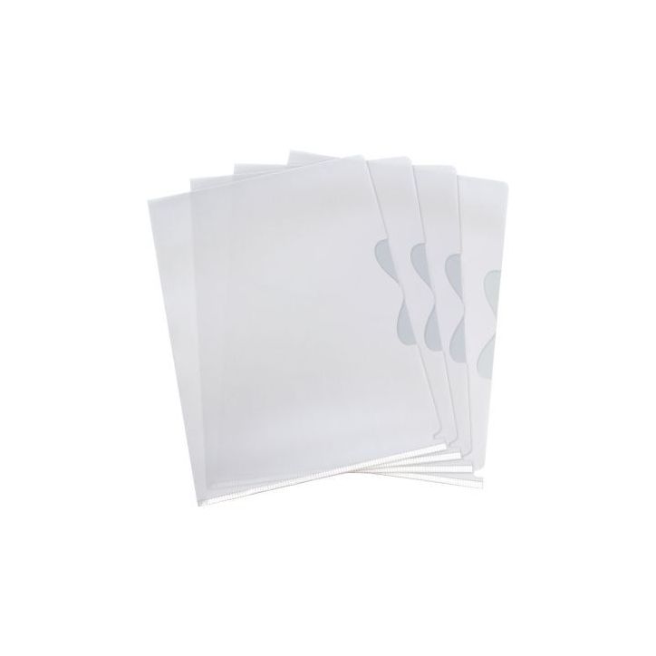 Paquet de 10 pochettes coin en PVC 14/100ème incolore 5120