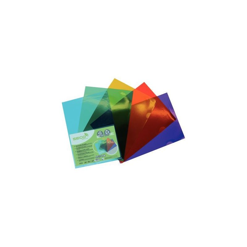 Achetez Sachet de 25 pochettes coin en polypropylène recyclable, coloris assortis LSF-AST SECO pas ..