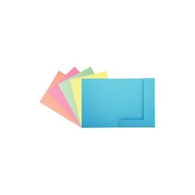 Achetez Paquet de 50 chemises 2 rabats Super 210g, format 24x32 cm, coloris pastel assortis 332000E ..