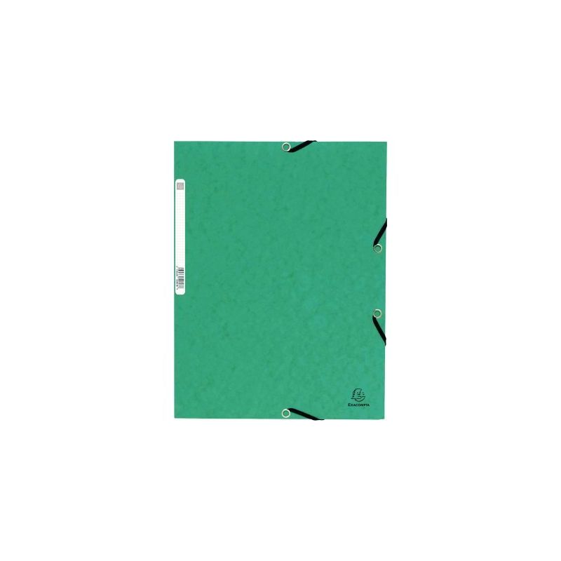 Achetez Chemise 3 rabats à élastiques en carte lustrée 5/10ème 350g vert C3416 VER COUTAL pas ch..