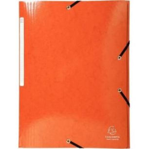 Achetez Chemise 3 rabats à élastiques en carte lustrée 425g, orange 55836E IDERAMA EXACOMPTA pas ..