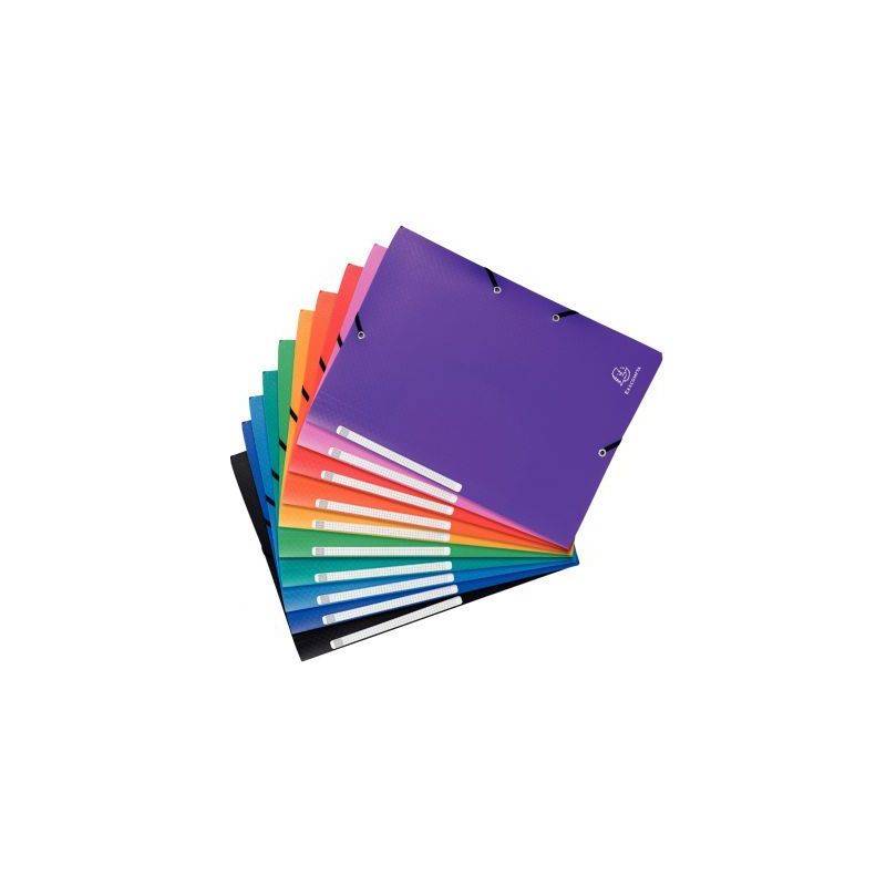 Achetez Paquet de 10 chemises 3 rabats à élastiques OPAK en polypropylène 5/10ème, coloris assor.. Achetez Paquet de 10 chemises 3 rabats à élastiques OPAK en polypropylène 5/10ème, coloris assor..