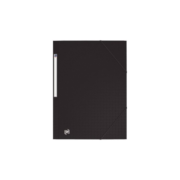 Chemise 3 rabats à élastiques MEMPHIS en polypropylène opaque 5/10ème, coloris noir 100201137 MEMPHIS HAME(...)