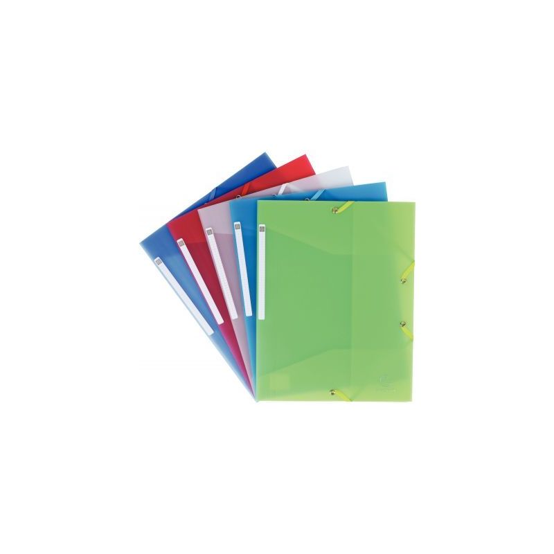 Achetez Chemise 3 rabats à élastiques CHROMALINE en polypropylène translucide, coloris assortis 5.. Achetez Chemise 3 rabats à élastiques CHROMALINE en polypropylène translucide, coloris assortis 5..