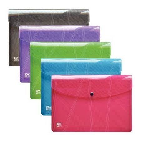 Achetez Paquet de 5 enveloppes extensibles en polypropylène format A4 coloris assortis 400130804 HA..