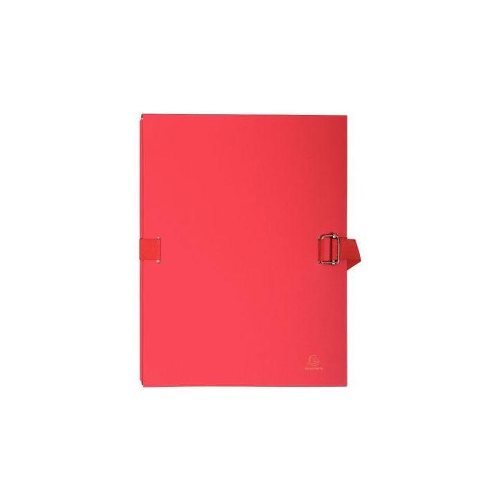 Paquet de 5 chemises extensibles toilées, rouge 223075E EXACOMPTA