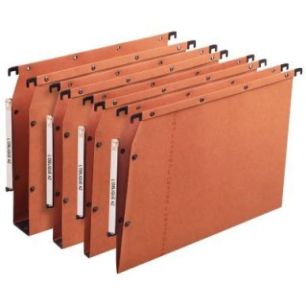Paquet de 25 dossiers suspendus AZV Ultimate pour armoire dos fond 30 mm orange 100330475 HAMELIN