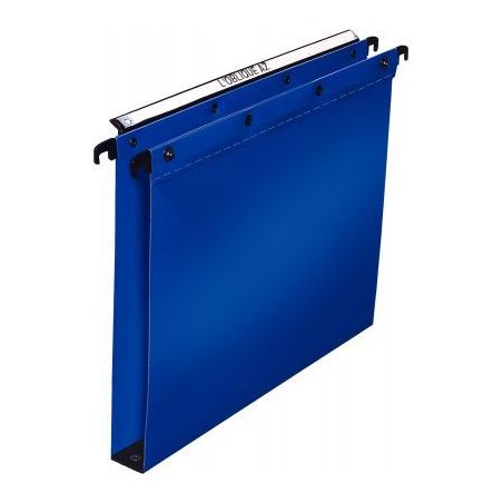 Achetez Paquet de 10 dossiers suspendus pour tiroirs en polypropylène dos 30 mm coloris bleu 100330..