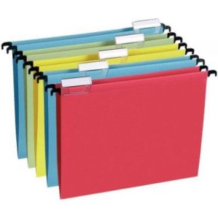 Achetez Lot de 5 dossiers suspendus pour tiroirs, fond V, en kraft couleur 100% recyclé 400043845 H..