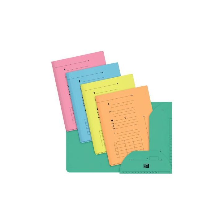 Paquet de 10 chemises HV pour dossiers suspendus, coloris pastel assortis 100330128 HAMELIN