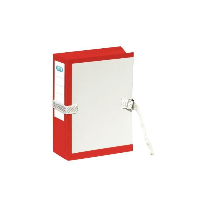 Pochette archives à soufflet en PVC rouge format 24x32cm 100726064 ELBA