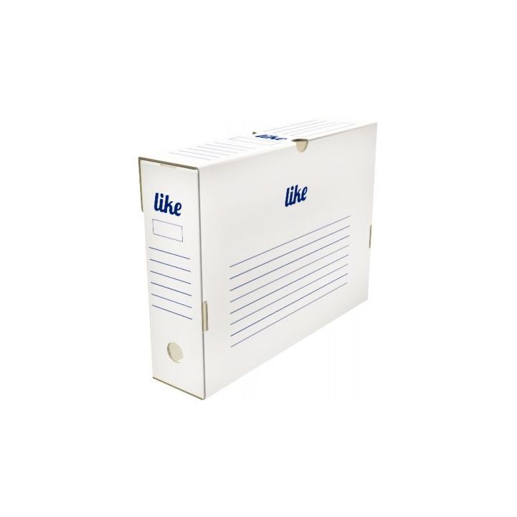 Paquet de 10 boîte archives 34x25cm dos 8cm blanc 16791