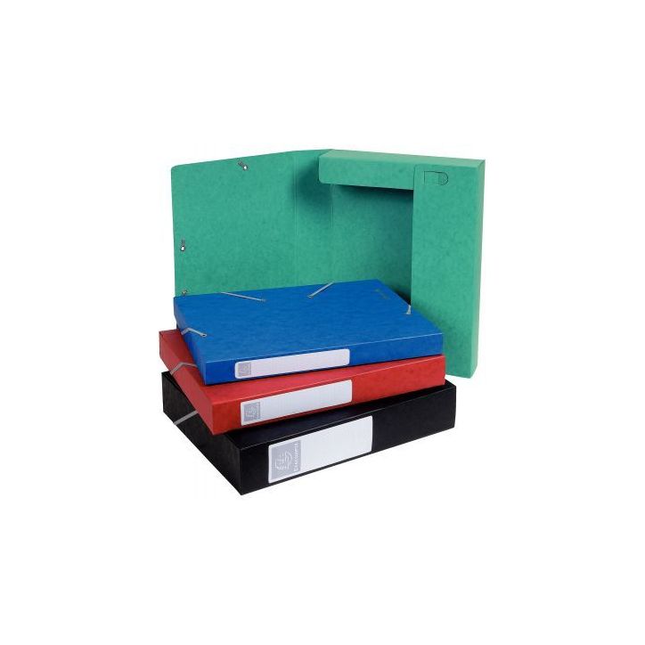 Boîte de classement en carte lustrée CARTOBOX dos 6 cm, coloris assortis 16000H CARTOBOX EXACOMPTA