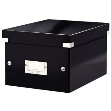 Achetez Boîte de rangement en carton CLICKSTORE A5+ noir 60430095 pas cher sur Ma Rentrée Scolaire