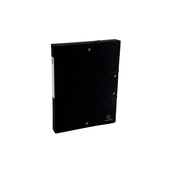 Boite de classement en carte lustrée SCOTTEN dos 4 cm, noir 50811E SCOTTEN EXACOMPTA