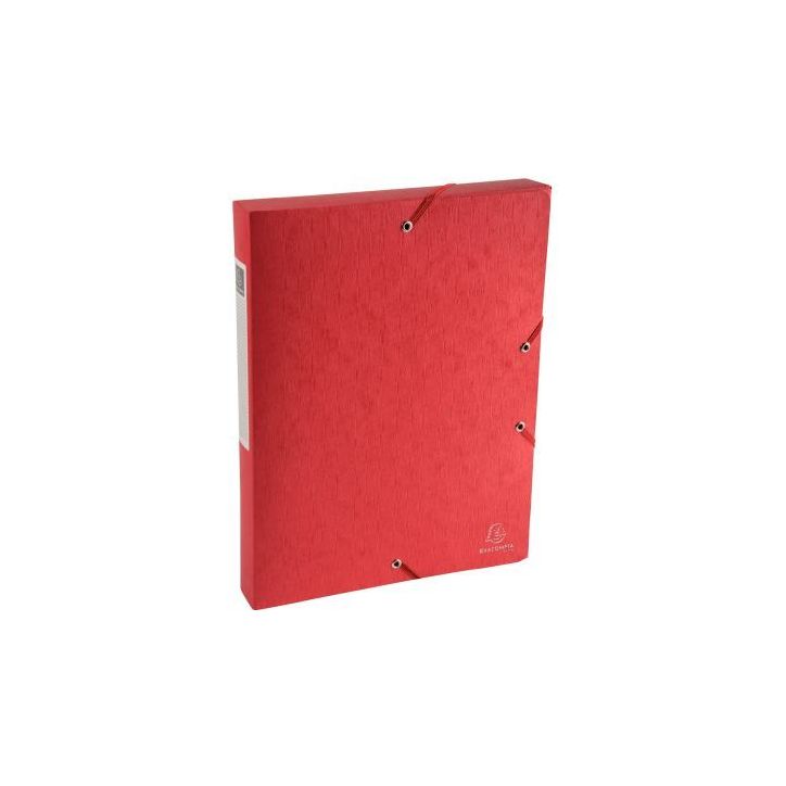 Boite de classement en carte lustrée SCOTTEN dos 4 cm, rouge 50815E SCOTTEN EXACOMPTA
