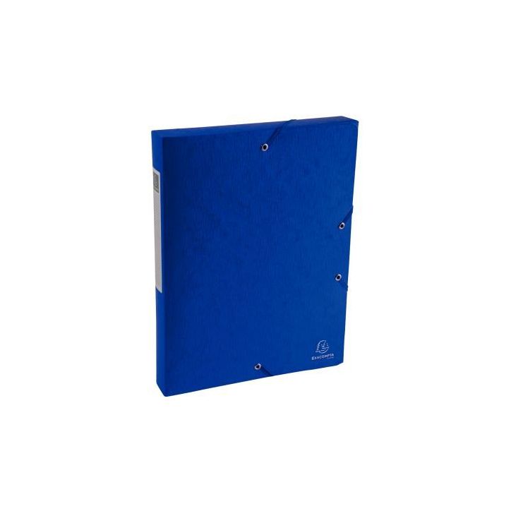 Boite de classement en carte lustrée SCOTTEN dos 4 cm, bleu 50812E SCOTTEN EXACOMPTA