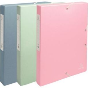 Achetez Boite de classement en carte recyclée AUTENTIK dos 4 cm, coloris assortis 59339E AUTENTIK E..