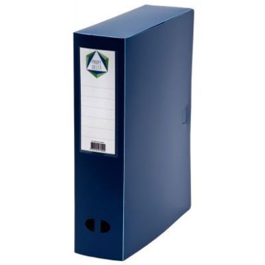 Achetez PERGAMY Boîte de classement dos de 8 cm, en polypropylène 7/10e. Coloris bleu pas cher sur..