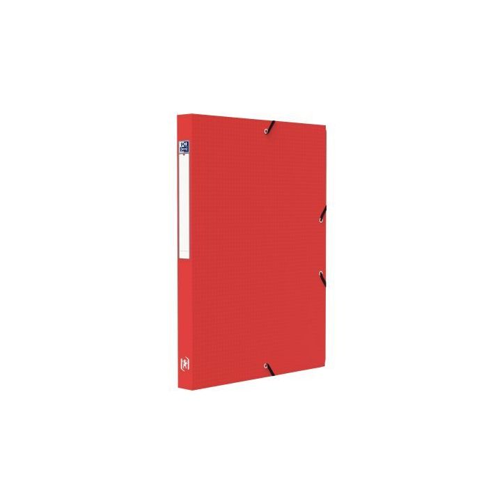 OXFORD Boîte de classement MEMPHIS 24x32cm, en polypropylène 7/10e. Dos 2,5cm. Coloris rouge