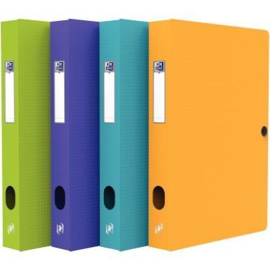 Achetez Carton de 12 boîtes de classement MEMPHIS en polypropylène, dos de 40 mm, coloris mode ass..