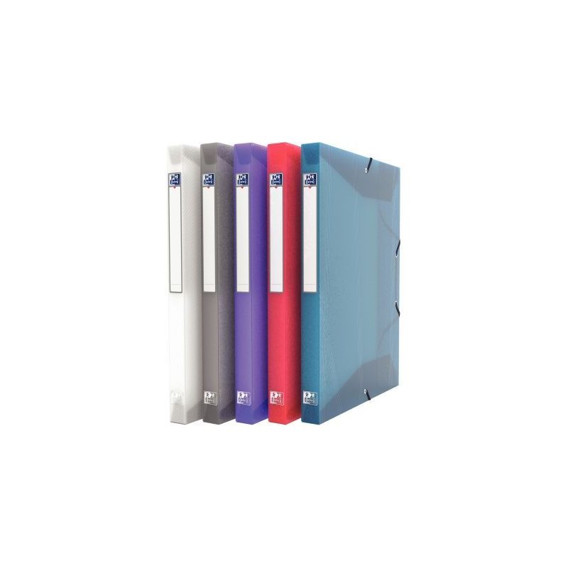 Achetez Carton de 12 boites de classement HAWAÏ en polypropylène, dos de 25 mm, couleurs assorties..