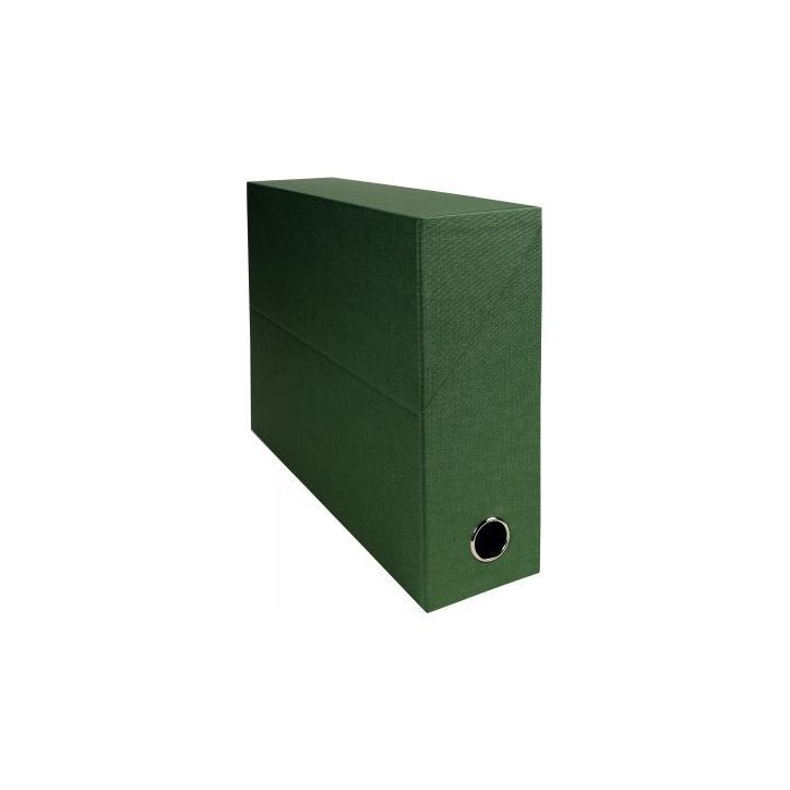 Boite de transfert papier toilé, dos 9 cm, vert 89523E EXACOMPTA
