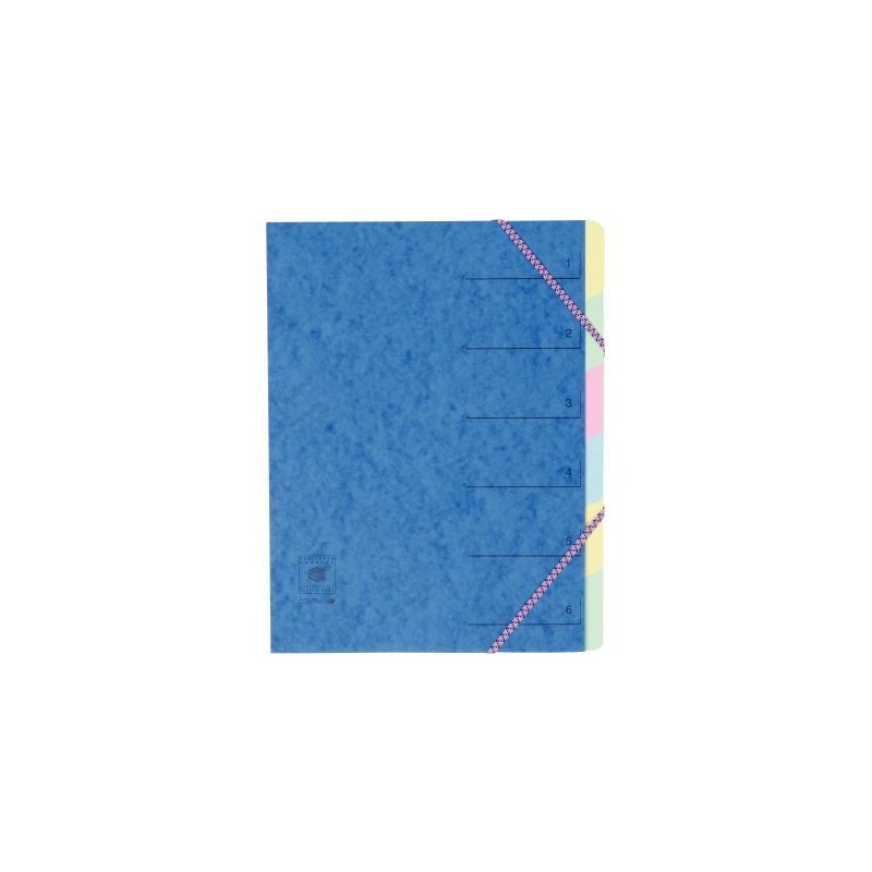 Achetez Trieur en carte lustrée 5/10ème fermeture par élastiques 6 compartiments T6705 COUTAL pas.. Achetez Trieur en carte lustrée 5/10ème fermeture par élastiques 6 compartiments T6705 COUTAL pas..