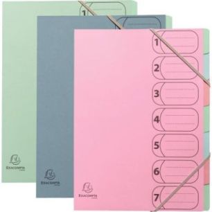 Achetez Trieur en carte recyclée AUTENTIK 7 compartiments, coloris assortis 56239E AUTENTIK EXACOMP..