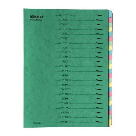 Achetez Trieur en carte forte EXTENDOS 24 compartiments, coloris vert 223.24 VERT EXTENDOS pas cher ..
