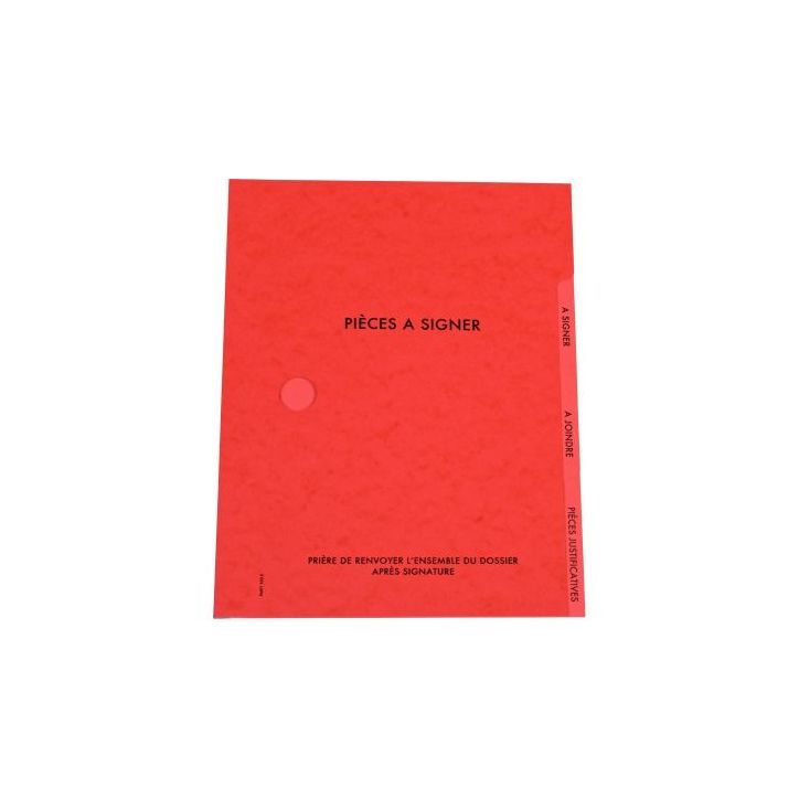 Parapheur 3 compartiments, rouge 350.5 ROUGE EXTENDOS