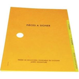 Achetez Parapheur 3 compartiments, jaune 350.5 JAUNE EXTENDOS pas cher sur Ma Rentrée Scolaire