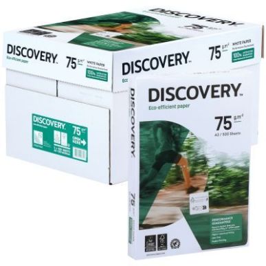 Achetez Carton de 5 ramettes de 500f format A3 75g blanc DISCOVERY 47776X5 DISCOVERY pas cher sur Ma..